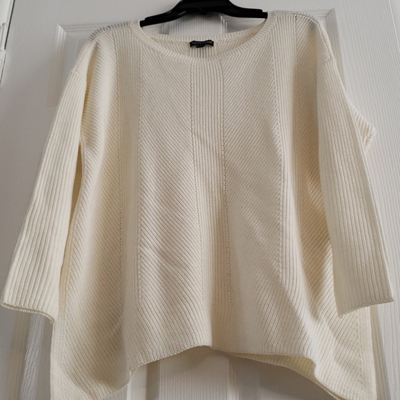 Eileen Fisher Bateau Neck Merino Wool Sweater - Picture 5 of 14